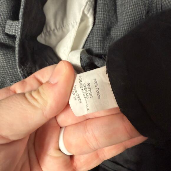 J. Crew Mens Slim Bedford Houndstooth Pants 100% Cotton Size 29x32 - Picture 4 of 7